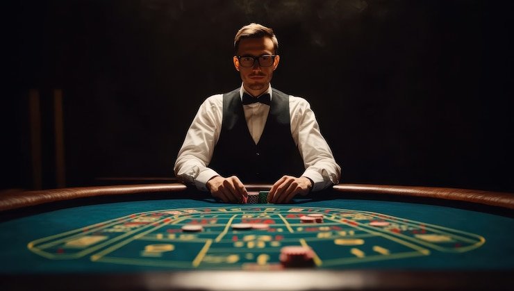 Tampilan permainan Lightning Baccarat di kicau4d dengan dealer profesional