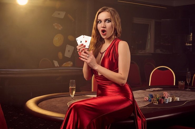 Tampilan area taruhan Lightning Baccarat